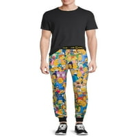 Simpsons, odrasli muškarci, svi zajedno sada pidžama spavaju hlače, veličine S-2XL