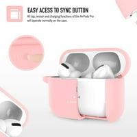 Za AirPods Pro poklopca s ključevima zaštitnim silikonskim punjivim kućištima za slušalice za Apple AirPods Pro,
