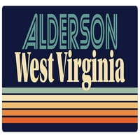 Alderson West Virginia vinil naljepnica naljepnica retro dizajn