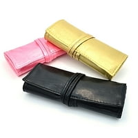 Torba za četke za šminkanje od PU kože prijenosna četka za šminkanje na remenu kozmetička torba