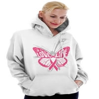 Ljubavni život leptir kapuljača s rakom dojke dukserica žene Brisco Brands