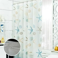 Moderna zavjesa za tuš pregrada od morske zvijezde vodootporna zavjesa za kupaonicu od plijesni
