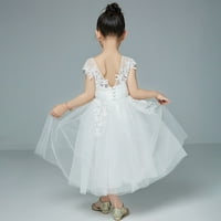 Youmylove haljine za djevojčice Dječja čipkasta tulle vjenčanica cvjetna haljina haljina mladenaca