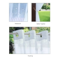 Zavjesa moderna jednostavna vodootporna jednobojna Tkanina, prozirna perforirana neljepljiva tkanina za zaštitu