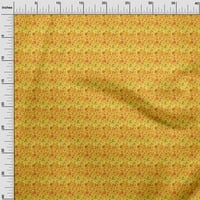 Oneoone pamučni dres žuta tkanina batik diy odjeća za prešivanje tkanina tkanina tkanina po dvorištu široka