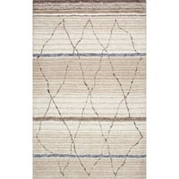Ručno izrađeni Marokanski tepih od 5 ' 8 ' Bež pravokutnika