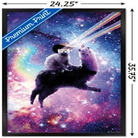 James Booker - zidni plakat laserske svemirske mačke Lame, uokviren 22.375 34