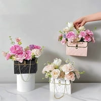 Poklon vrećice od cvjetnog papira s ručkom, vodootporne vrećice za pakiranje papirnatih buketa