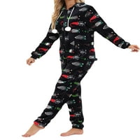 Huakaishijie Žene Onesies pidžame božićne kombinezone kostimi za spavanje za žene