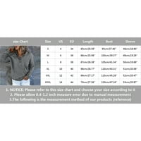 Shiusina pulover za ženske gumbe dolje kapuljača izvučena kapuljača džep casual dugih rukava v vrat duksevi bež