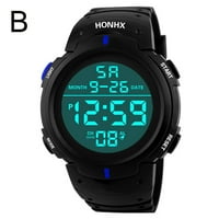 Leesechin Honh luksuzni muški digitalni LED datum sporta Sport Muškarci vanjski elektronički sat na prodajnom