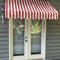 4' 2 ' tenda za prozore, crveno-bijela prugasta tenda za vrata