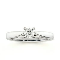 Zaručnički prsten s dijamantnim dijamantima s karatom