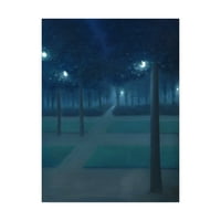 Zaštitni znak likovna umjetnost 'nocturne u parc Royal -u' platno umjetnost de nuncques