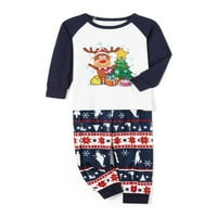 Odgovarajuće božićne pidžame za cijelu obitelj dječji kombinezon za jelene poklon za božićno drvce vrhovi dugih