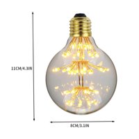 LED Vintage Edison žarulja 3W E LED Gipsophila Toplo žuto svjetlo žarulje za oprem za uređenje kuće za spavaće