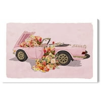 Wynwood Studio Canvas Fashion Ride Fashion i Glam Lifestyle Wall Art Canvas Print Pink Light Pink 36x24