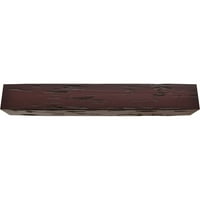 Ekena Millwork 8 W 12 H 18'l 3-strana pecidski čempres Cypress Endurathane Fau Wood Strop Grep, Premium trešnja