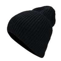 Dyfzdhu šešir topli kabel pleteni čvrsti šeširi mekani desle debela slatka pletena kapka za šešire za hladno vrijeme