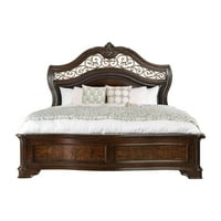 Namještaj America krevet s drvenim oblogama Alberte, Alberte, smeđa trešnja