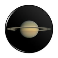 Planet Saturn s prstenovima Sunčev sustav prikvačen je gumbom na stražnjoj strani