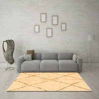 Moderni pravokutni tepisi za unutarnje prostore u jednobojnoj narančastoj boji, 7' 9'