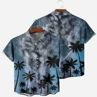 Muška havajska majica kratkih rukava s kratkim rukavima za tinejdžere modne bluze za tinejdžere i odrasle