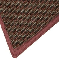 4'x18 'Opedska staza - Unutarnji vanjski tepih tepiha trkača s premium tkaninom gotovim rubovima
