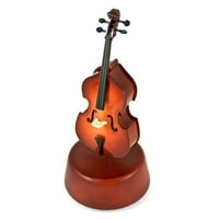 Prestižni glazbeni minijaturni klasični violončelo s rotirajućom glazbenom bazom-jednom u prosincu