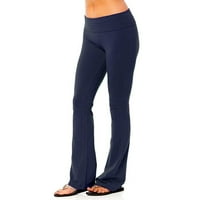 Curvy hlače za žene elastični struk istezanje joge fitness trčanje u teretani puna dužina sportske aktivne hlače