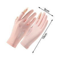 Par vanjskih rukavica s izdubljenom jednobojnom kremom za sunčanje koja upija znoj s otvorenim prstima koji dišu