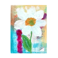 Kathleen Tennant 'bijeli cvijet' platno umjetnost