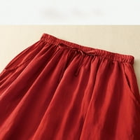 JPLZI ženski labavi tanki vintage vez jednostavne trake u dugoj suknji
