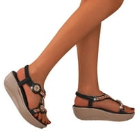 Ženske sandale, nove modne ljetne sandale s otvorenim nožnim prstima, udobne sandale s debelim potplatom, elastične
