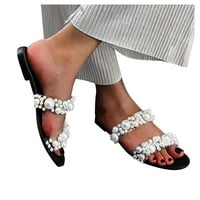 Izbor / crne japanke za žene; modne dijamantne unutarnje cipele; ženske prozračne Ležerne ženske papuče za slobodno