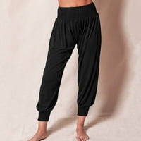 Harem hlače za žene, modne jesensko-zimske duge hlače od struka u struku, sportske, jednobojne, udobne, Ležerne,