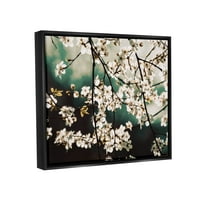 Fotografija prirode u cvijetu trešnje, botanička i cvjetna fotografija, umjetnički tisak u crnom okviru, zidna