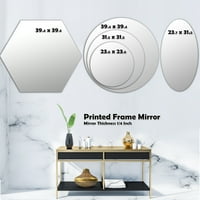Dizajnersko zidno ogledalo 31,5 23,7 u modernom tradicionalnom stilu
